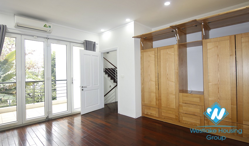 Charming villa with green garden for rent in Ciputra, Tay Ho, Hanoi